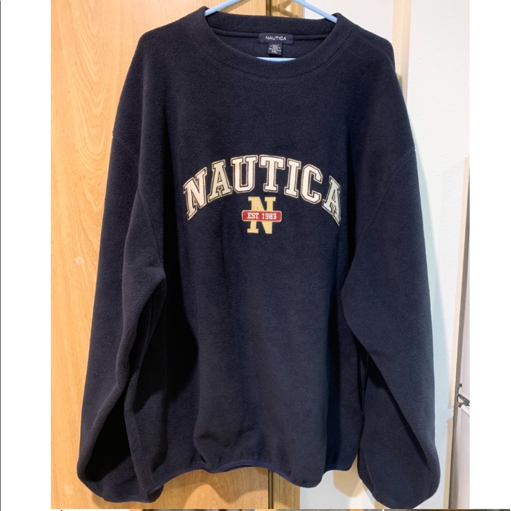 Vintage Nautica heavy fleece sweatshirt xxl